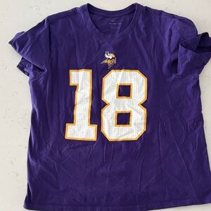 Nike Purple Minnesota Vikings Short Sleeve #18 Tee